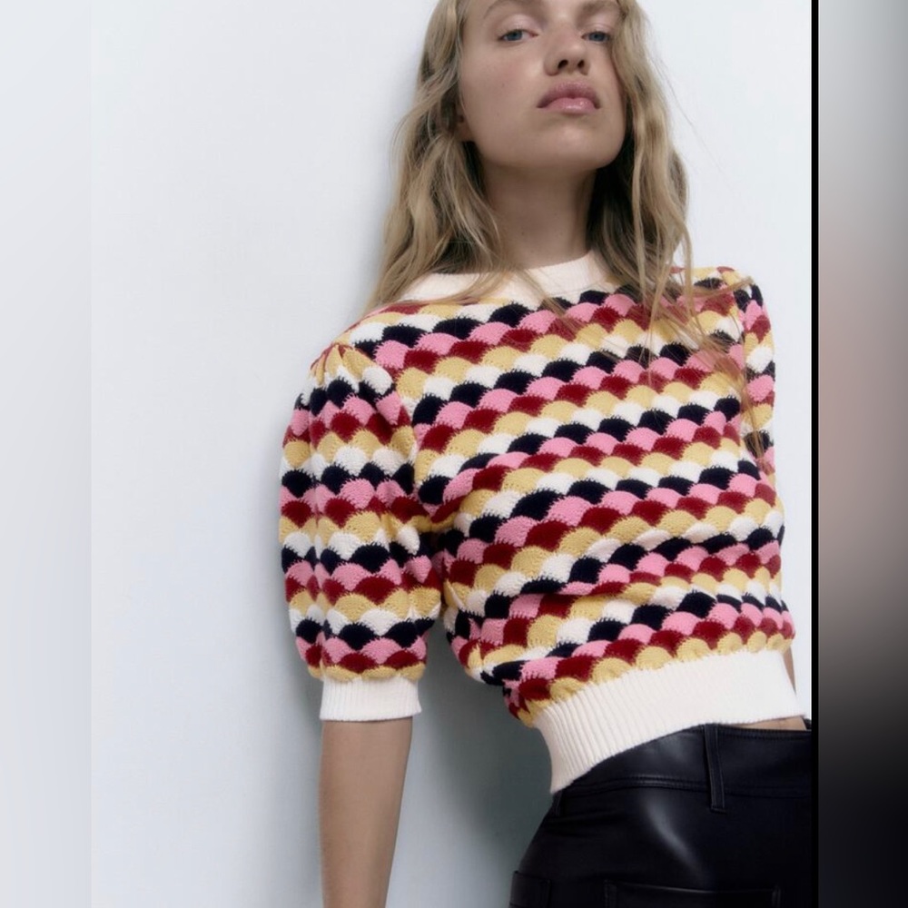Zara puff sleeve sweater